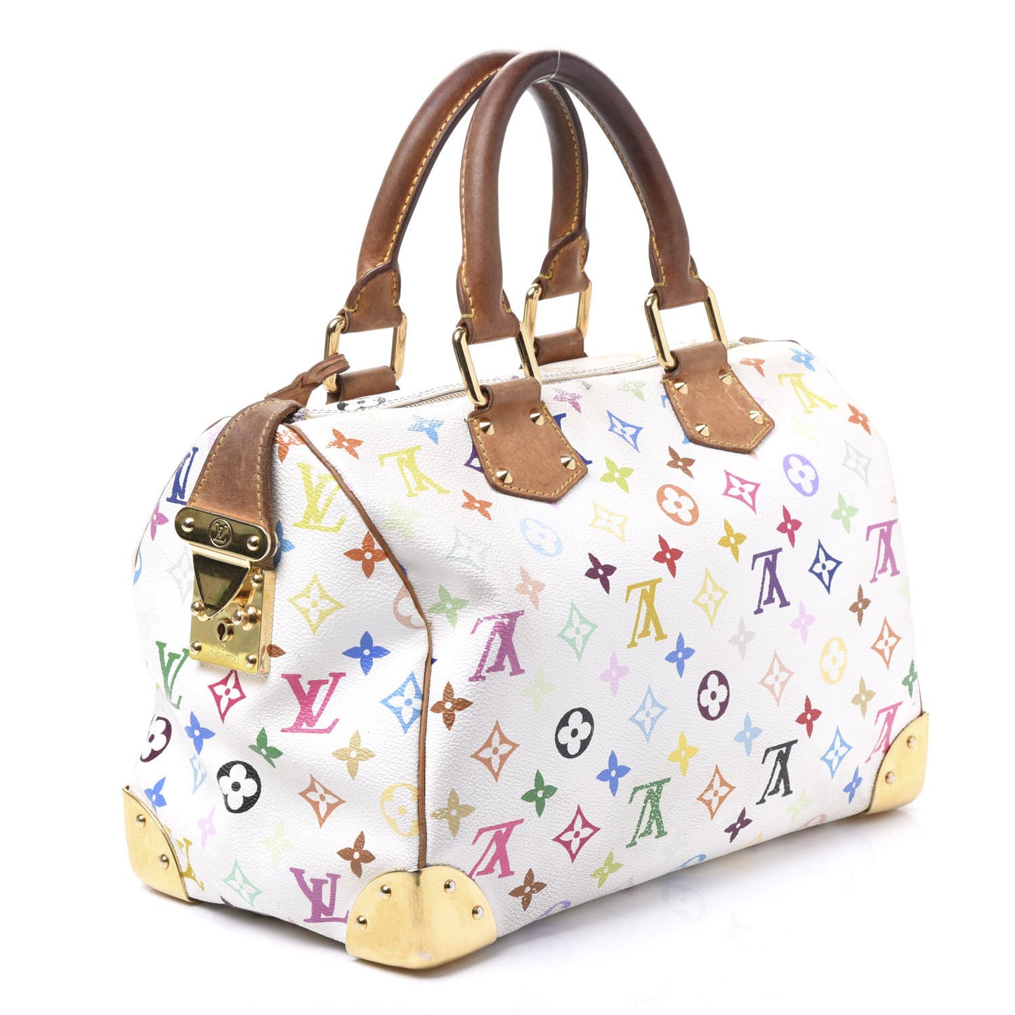 Monogram Multicolor Speedy 30 White