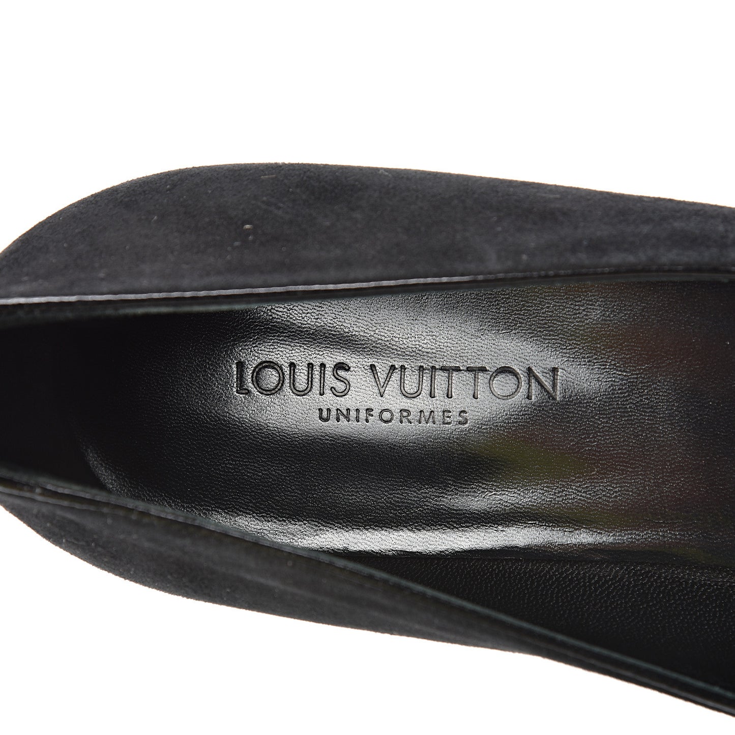 Suede Uniformes Pump 40.5 Black