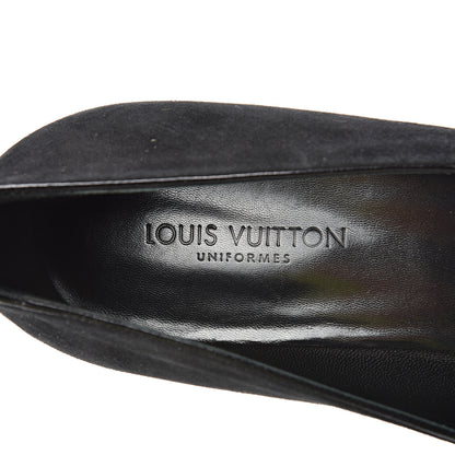 Louis Vuitton Suede Uniformes Pump 40.5 Black 7 of 10