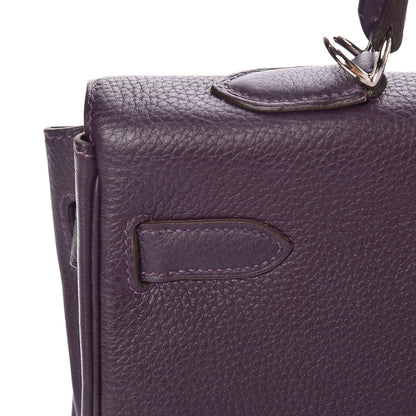 Hermes Togo Kelly Retourne 35 Raisin 14 of 51