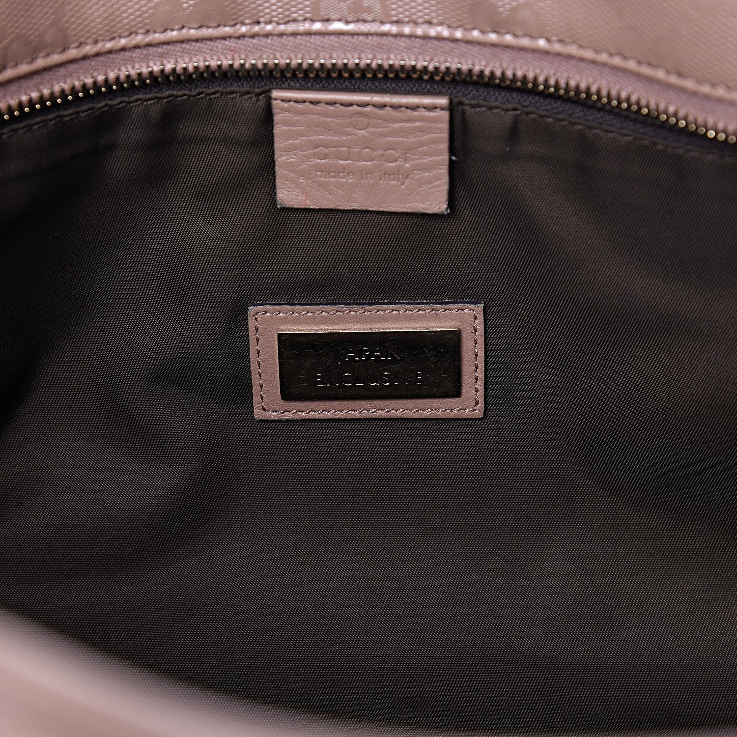 Gucci Imprime Monogram Medium Zippered Shopping Tote Winter Rose 8 of 11