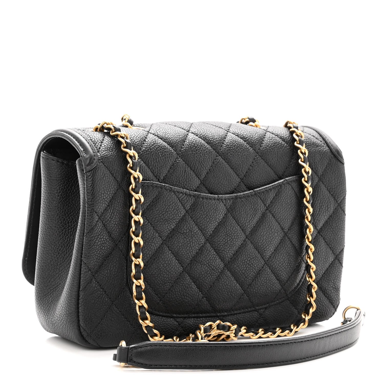 Chanel Caviar Quilted Small CC Filigree Flap Black 2 of 9