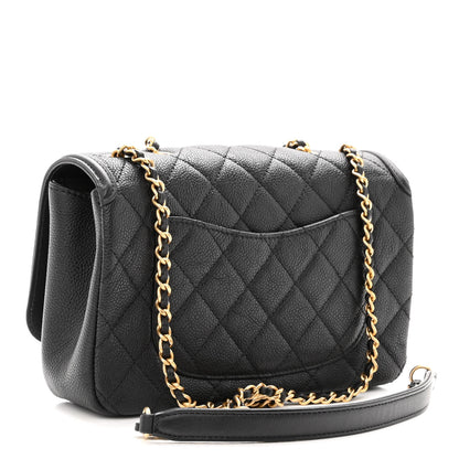 Chanel Caviar Quilted Small CC Filigree Flap Black 2 of 9