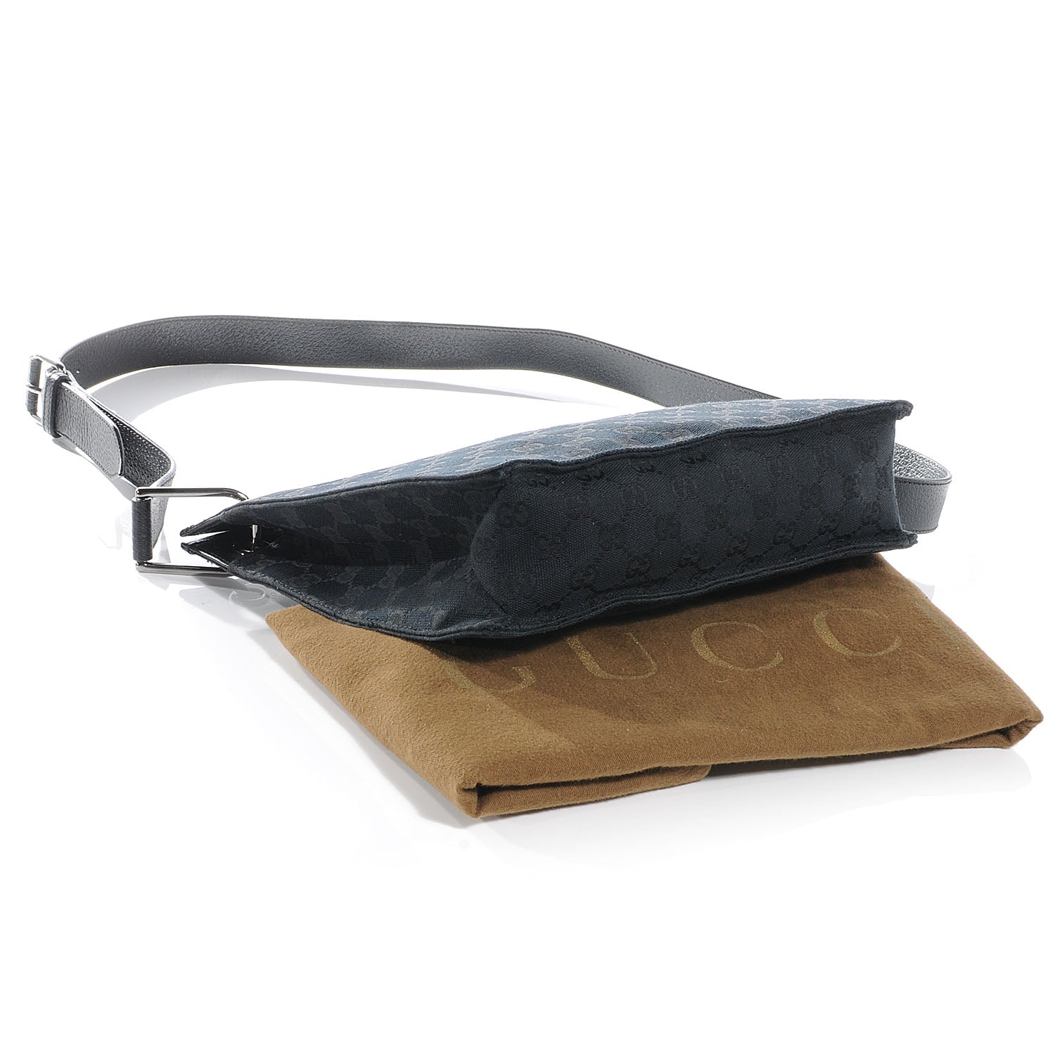 Gucci Monogram Eclipse Messenger Bag Black 4 of 8