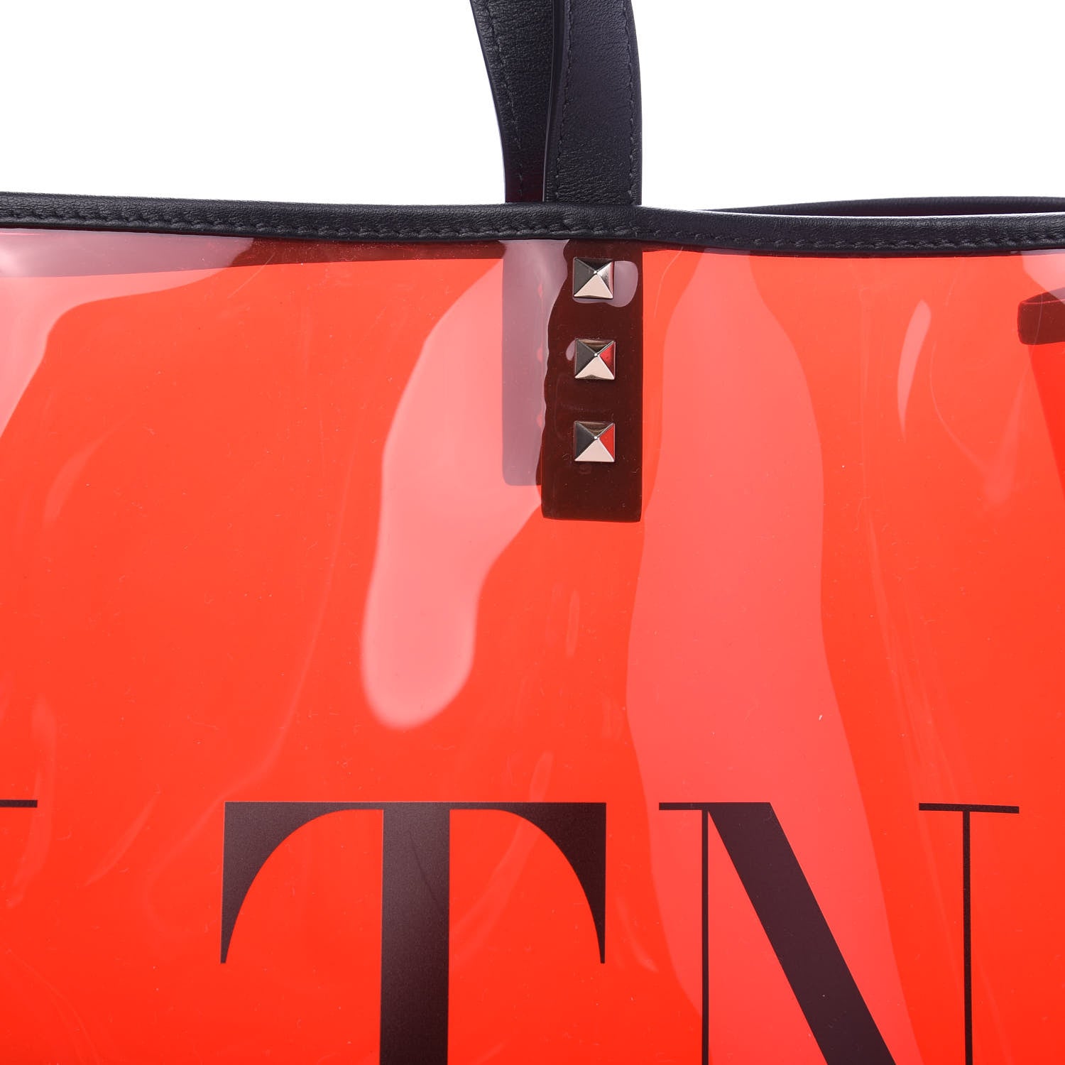 Valentino Garavani Plexy VLTN Large Shopping Bag Red 9 of 9