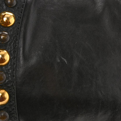 Gucci Calfskin Suede Fringe Babouska Hobo Black 14 of 15