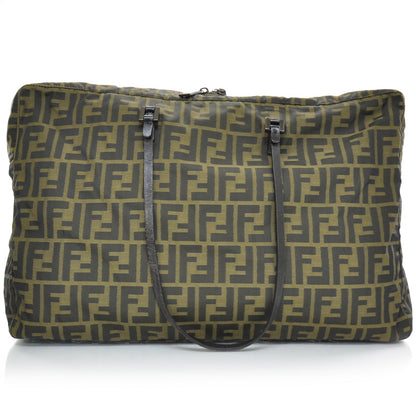 Fendi Zucca Large Travel Tote Tobacco 1 of 8