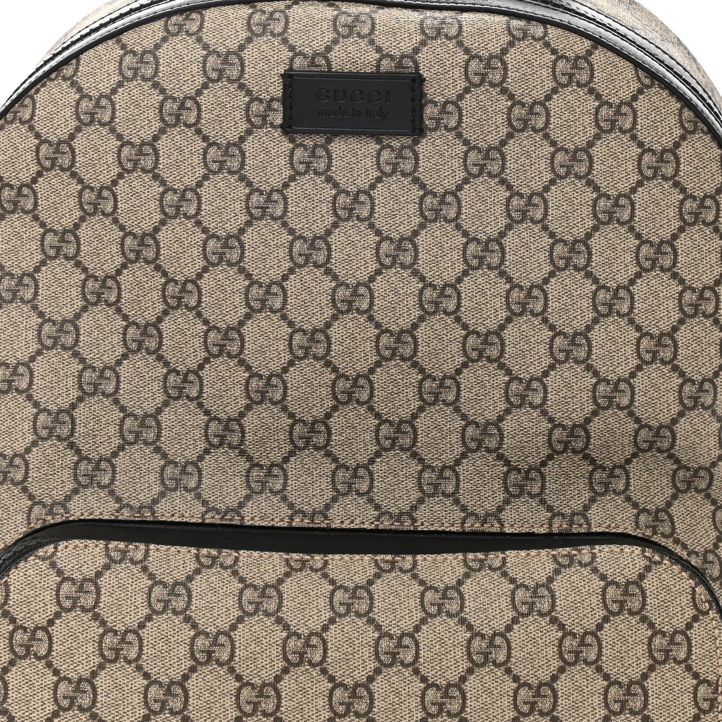 GG Supreme Monogram Medium Backpack Black