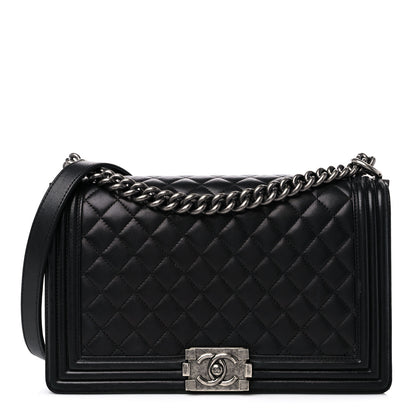 Chanel Calfskin Quilted New Medium Boy Flap Black 1 of 16