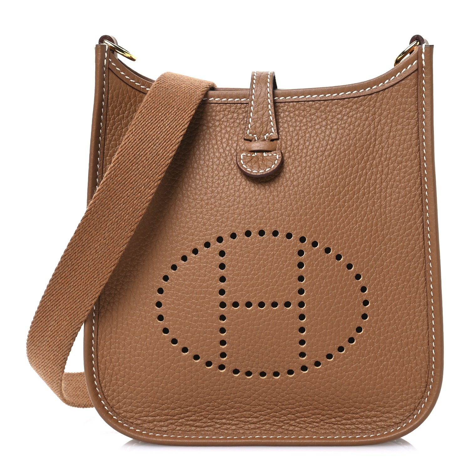 Hermes Taurillon Clemence Evelyne TPM Gold 1 of 11