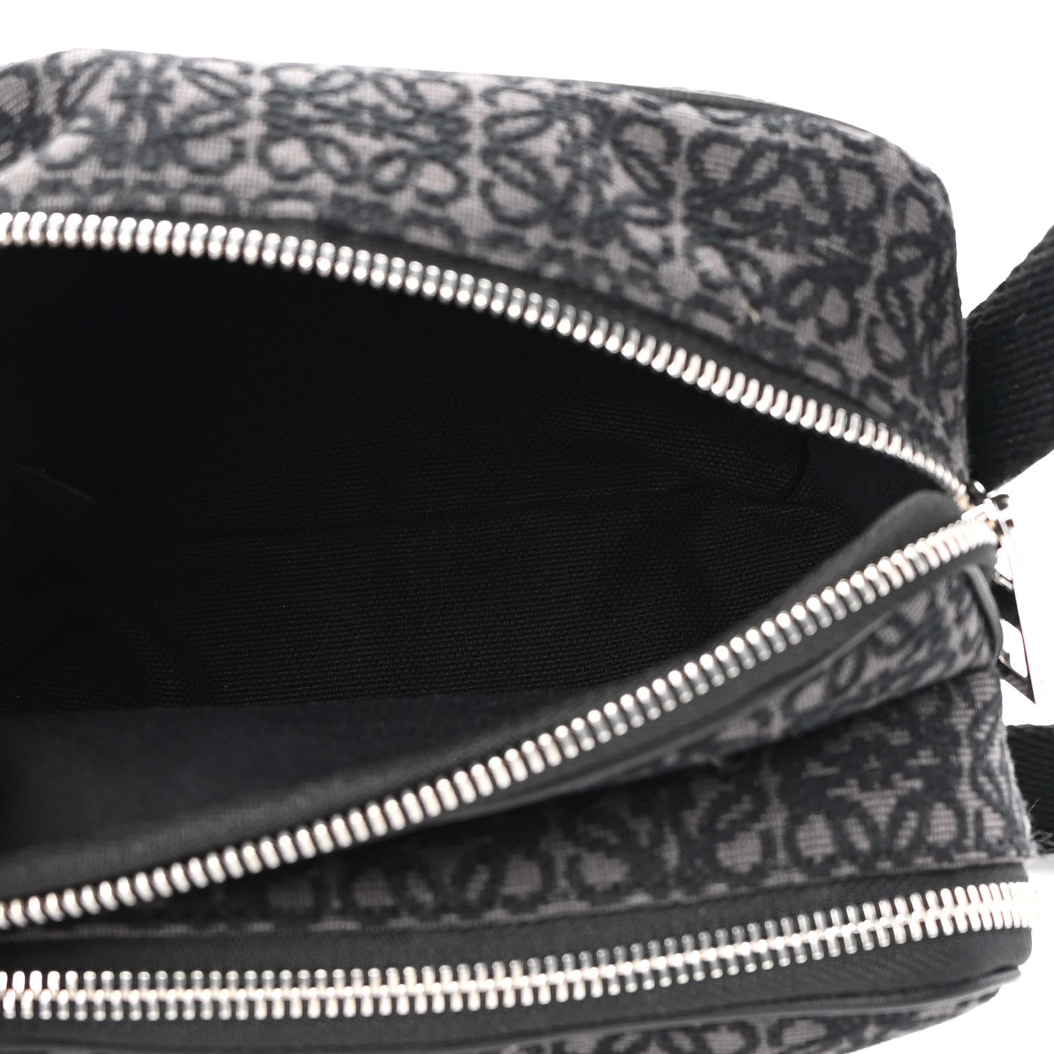 Loewe Jacquard Anagram Calfskin Mini Camera Bag Anthracite Black 5 of 8