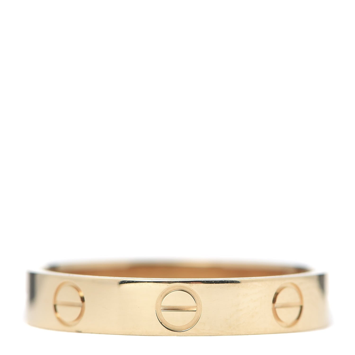 Cartier 18K Yellow Gold 3.5mm LOVE Wedding Band Ring 55 7.25 3 of 6