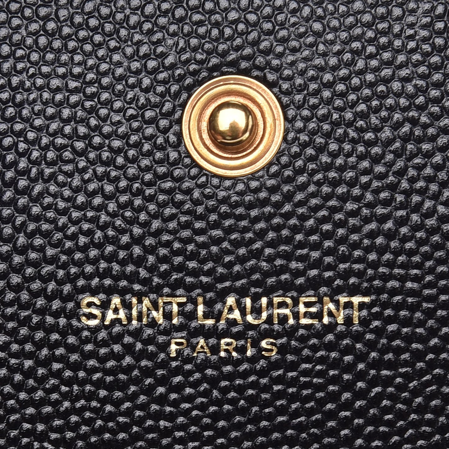 Grain De Poudre Star Studded Monogram Wallet on Chain Black