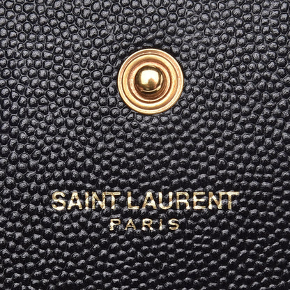 Saint Laurent Grain De Poudre Star Studded Monogram Wallet on Chain Black 6 of 8