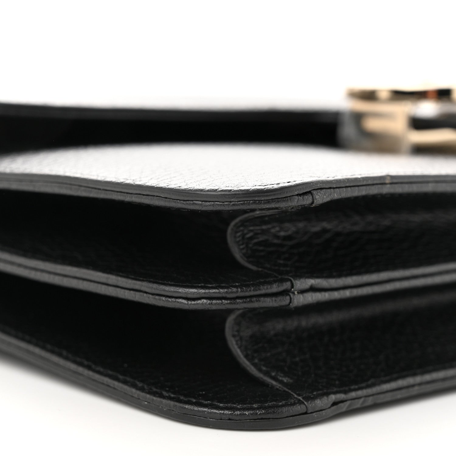 Gucci Dollar Calfskin Interlocking G Shoulder Bag Black 9 of 10