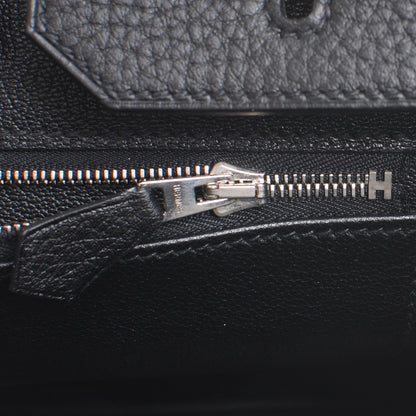 Hermes Taurillon Clemence Birkin 35 Black 9 of 10