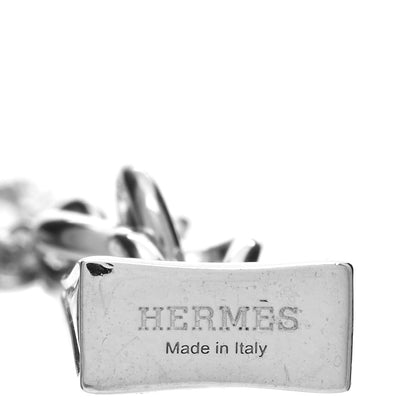 Hermes Sterling Silver Birkin Amulette Pendant Necklace 5 of 6