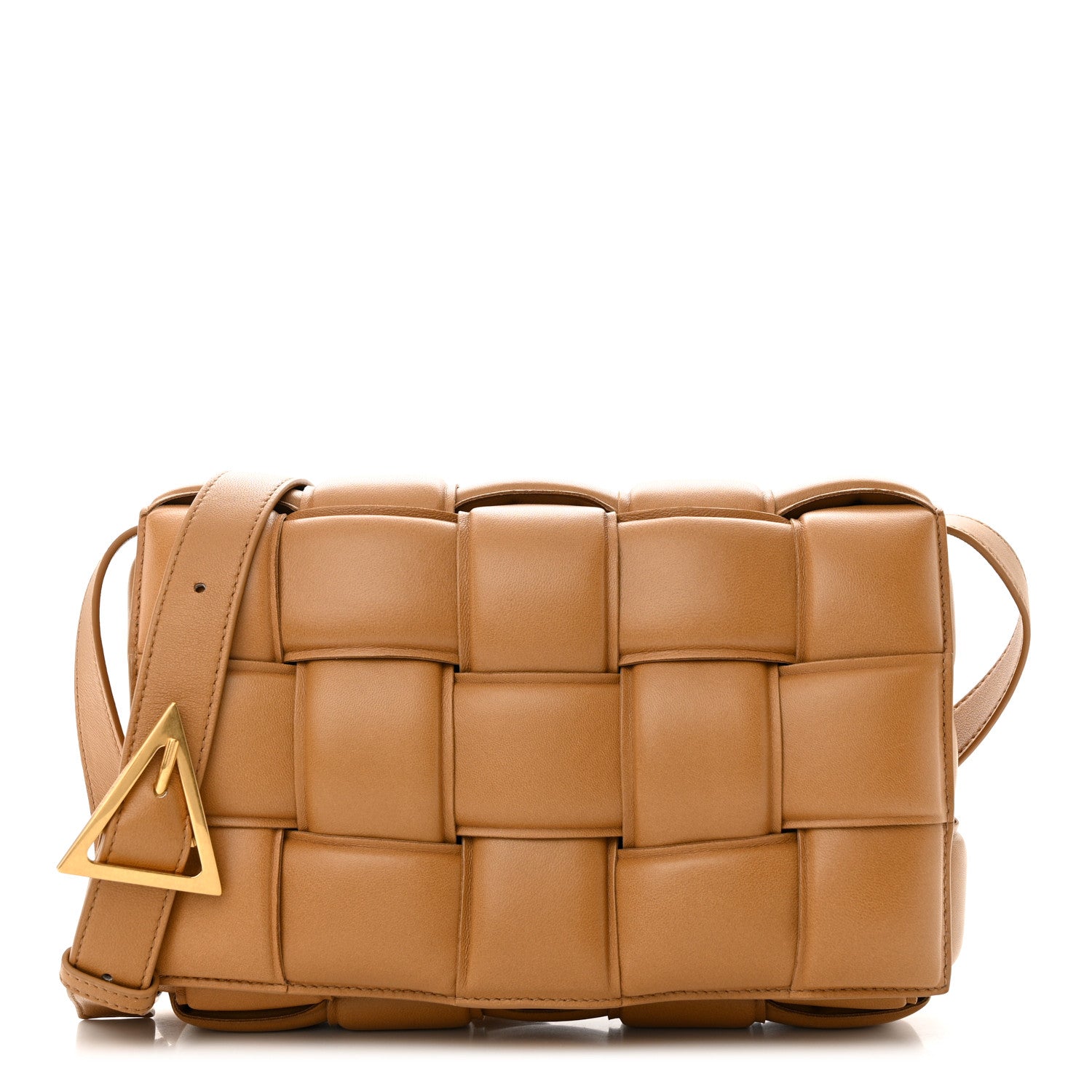 Bottega Veneta Nappa Maxi Intreccio Padded Cassette Crossbody Bag Caramel 1 of 10