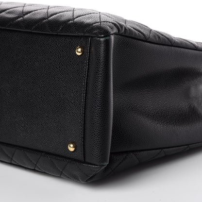 Chanel Caviar Quilted XL Grand Shopping Tote GST Black 6 of 9