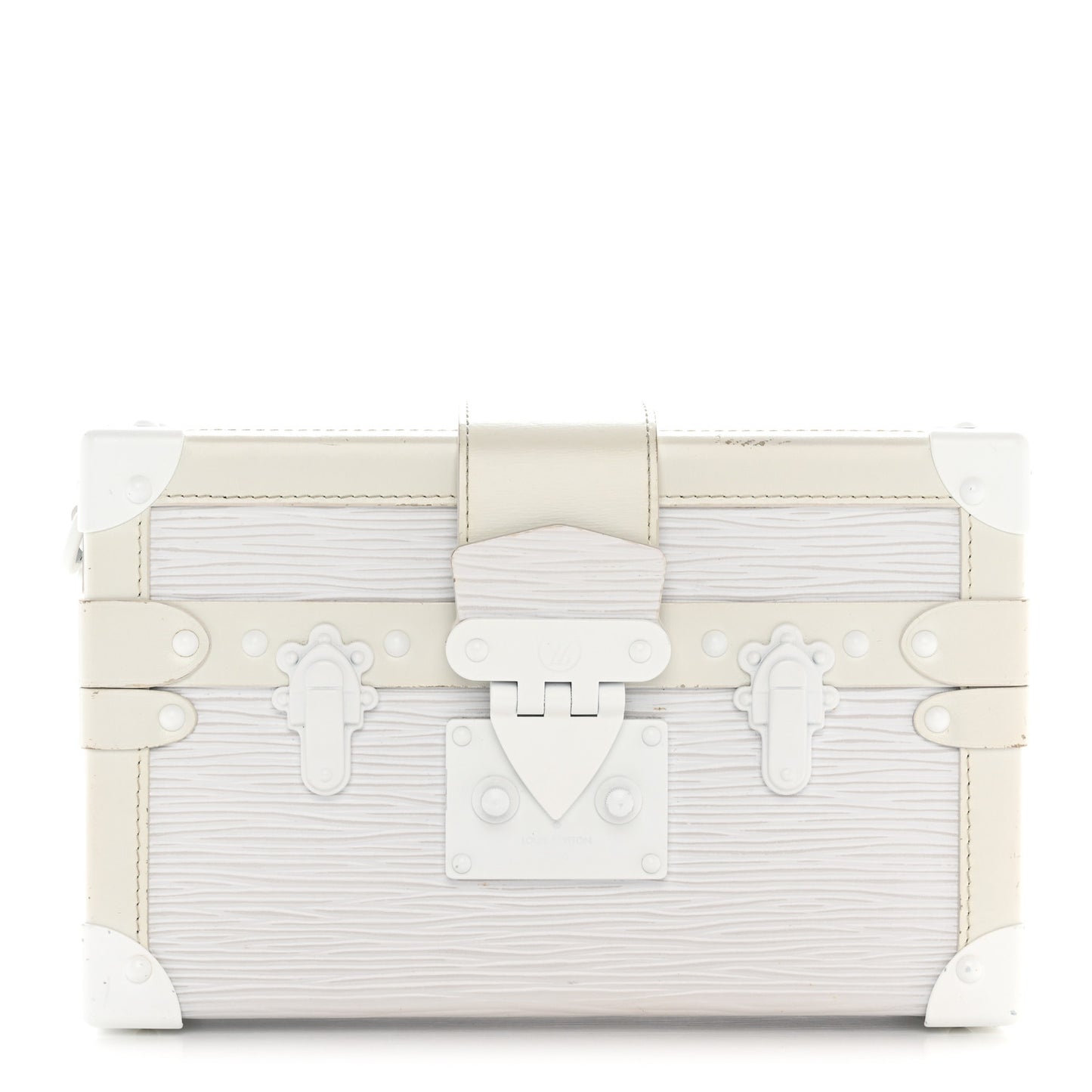 Epi Monochrome Petite Malle White