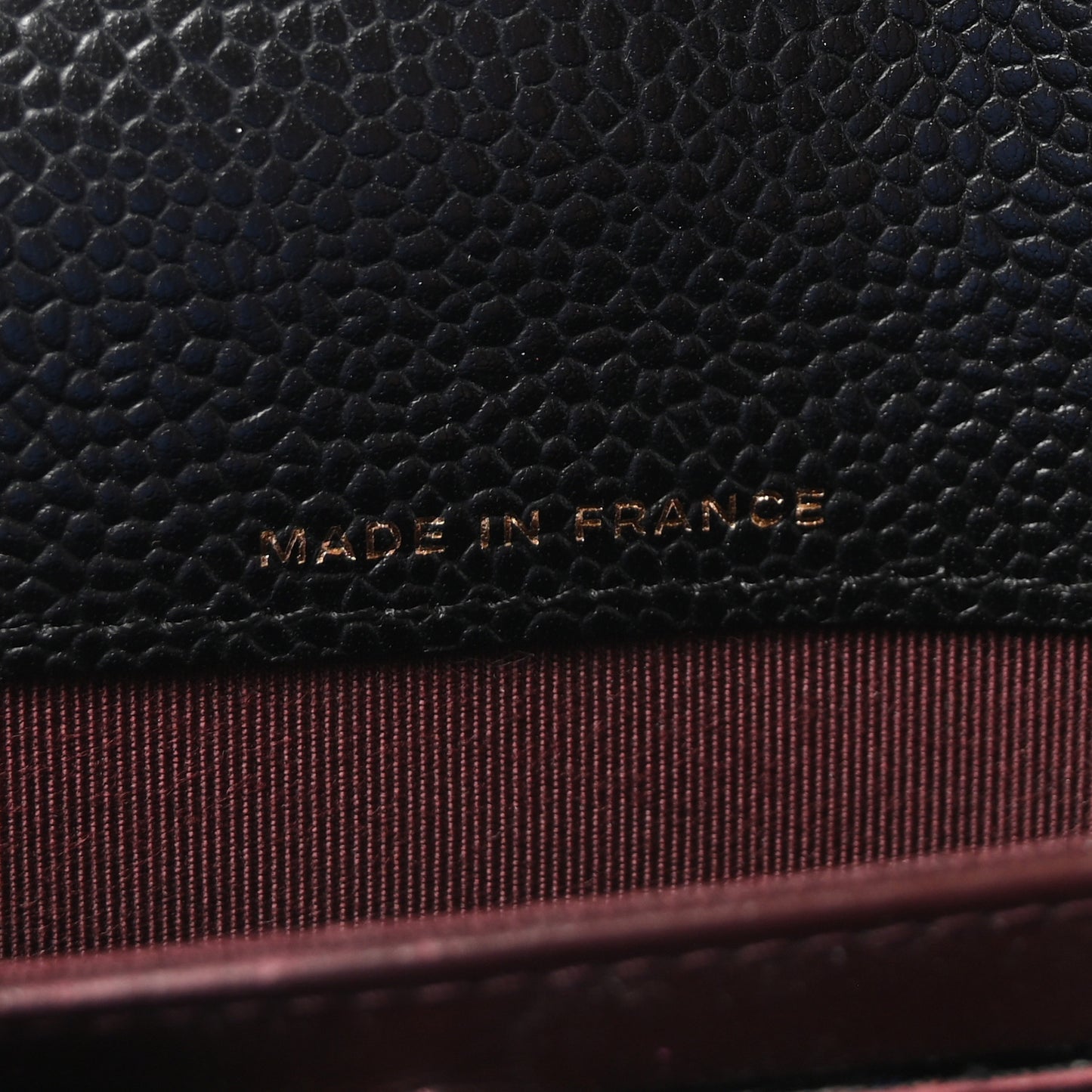 Caviar Quilted Large Gusset Flap Wallet Black