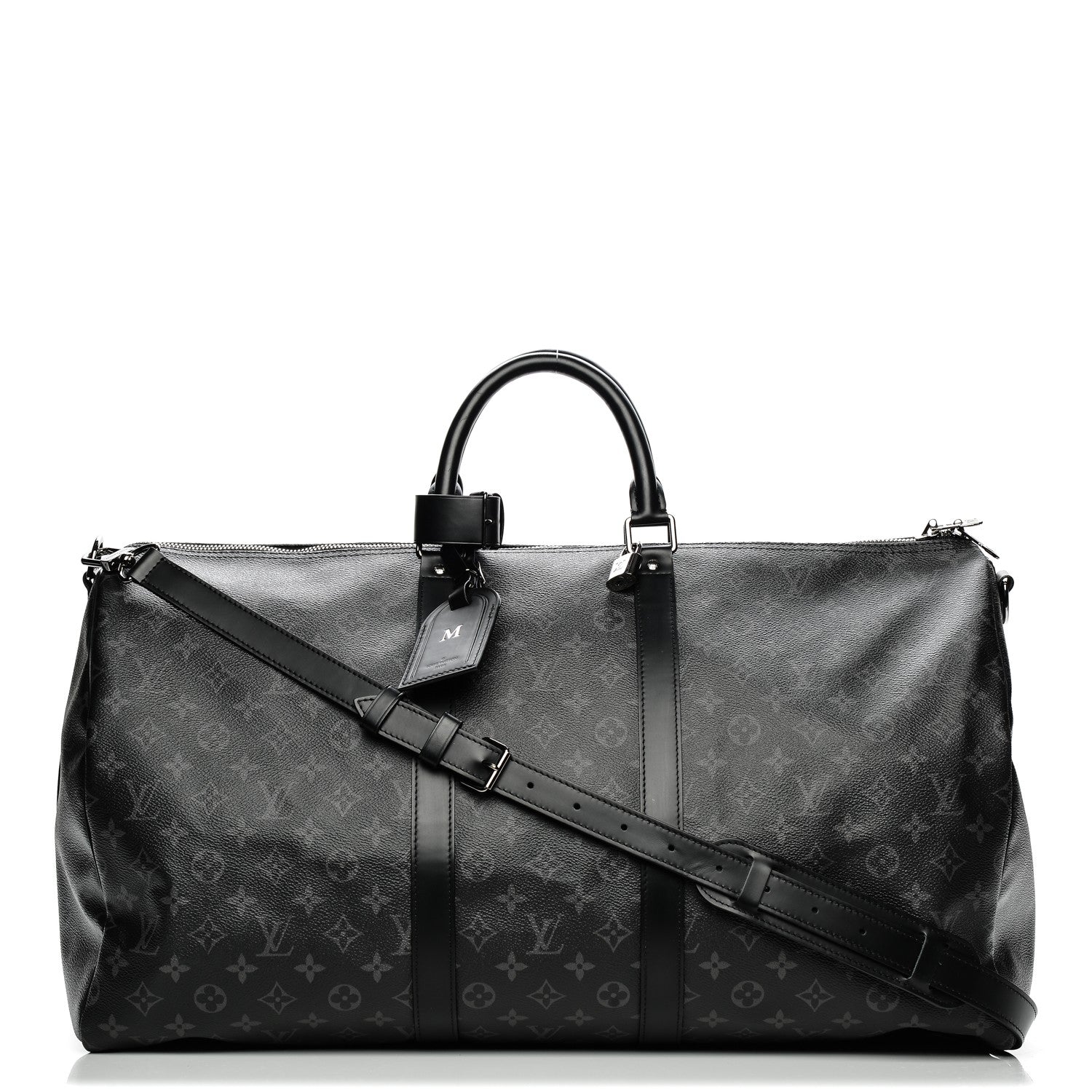 Louis Vuitton Monogram Eclipse Keepall Bandouliere 55 1 of 9