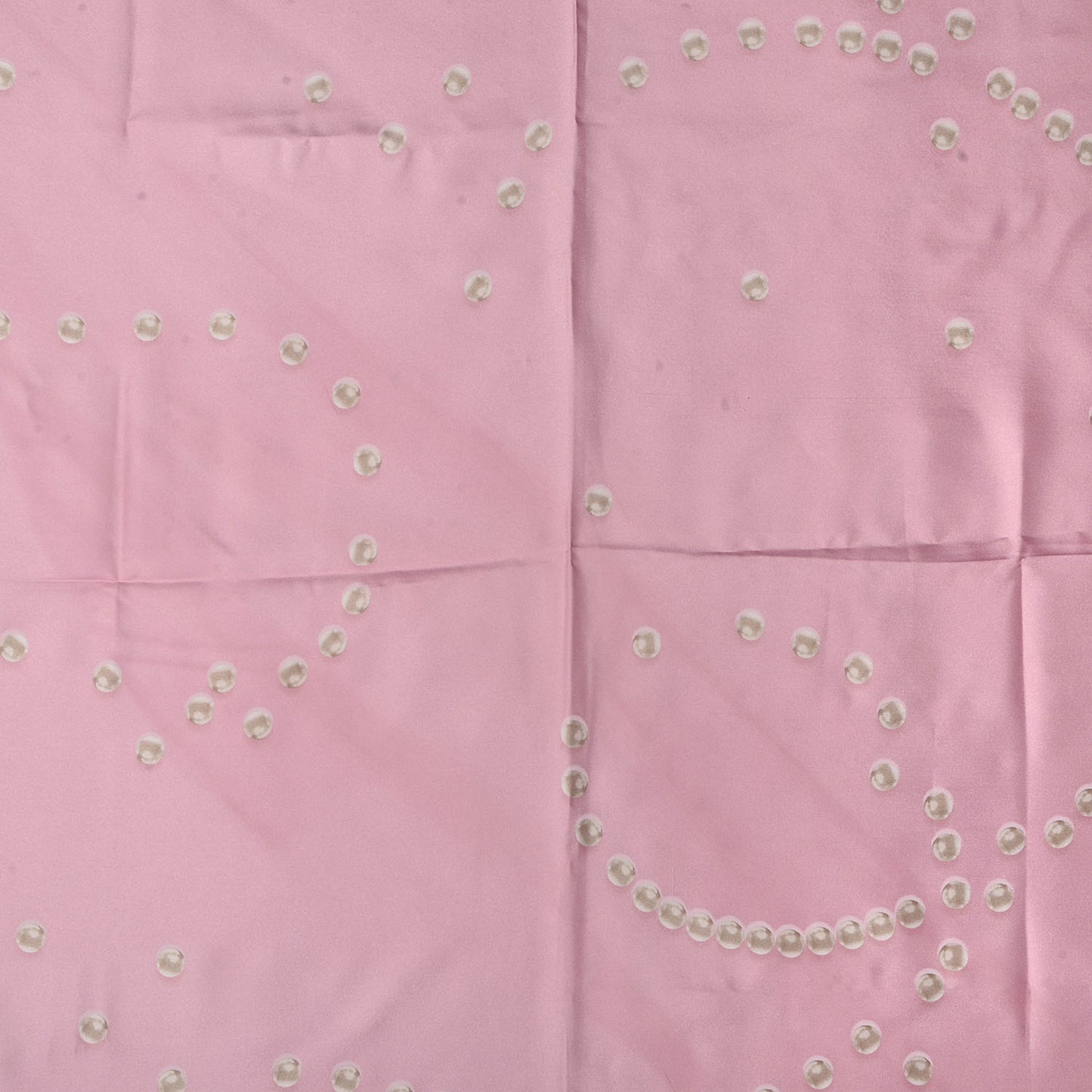 Silk Pearl CC Square Scarf Pink