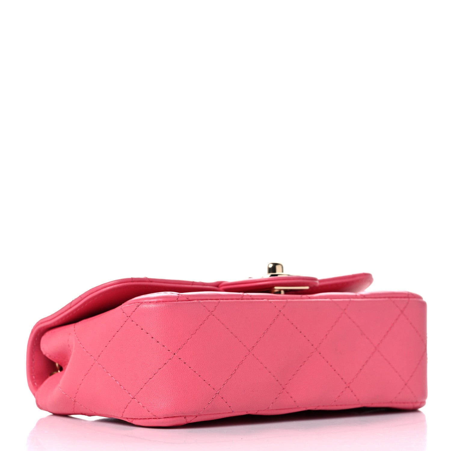 Chanel Lambskin Quilted Extra Mini V For Victory Flap Pink 4 of 18