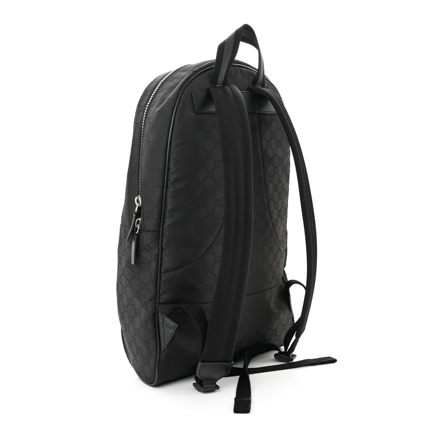 Gucci Nylon Monogram Slim Backpack Black 3 of 11