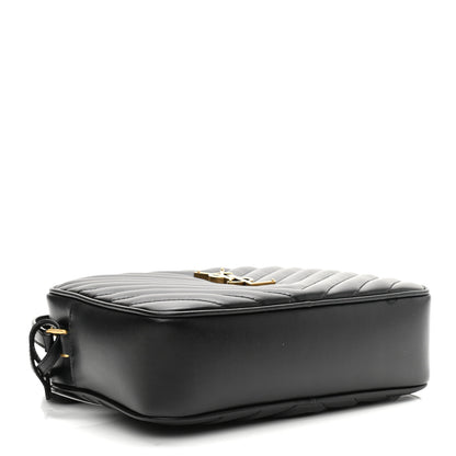 Saint Laurent Calfskin Matelasse Monogram Lou Camera Bag Black 4 of 10