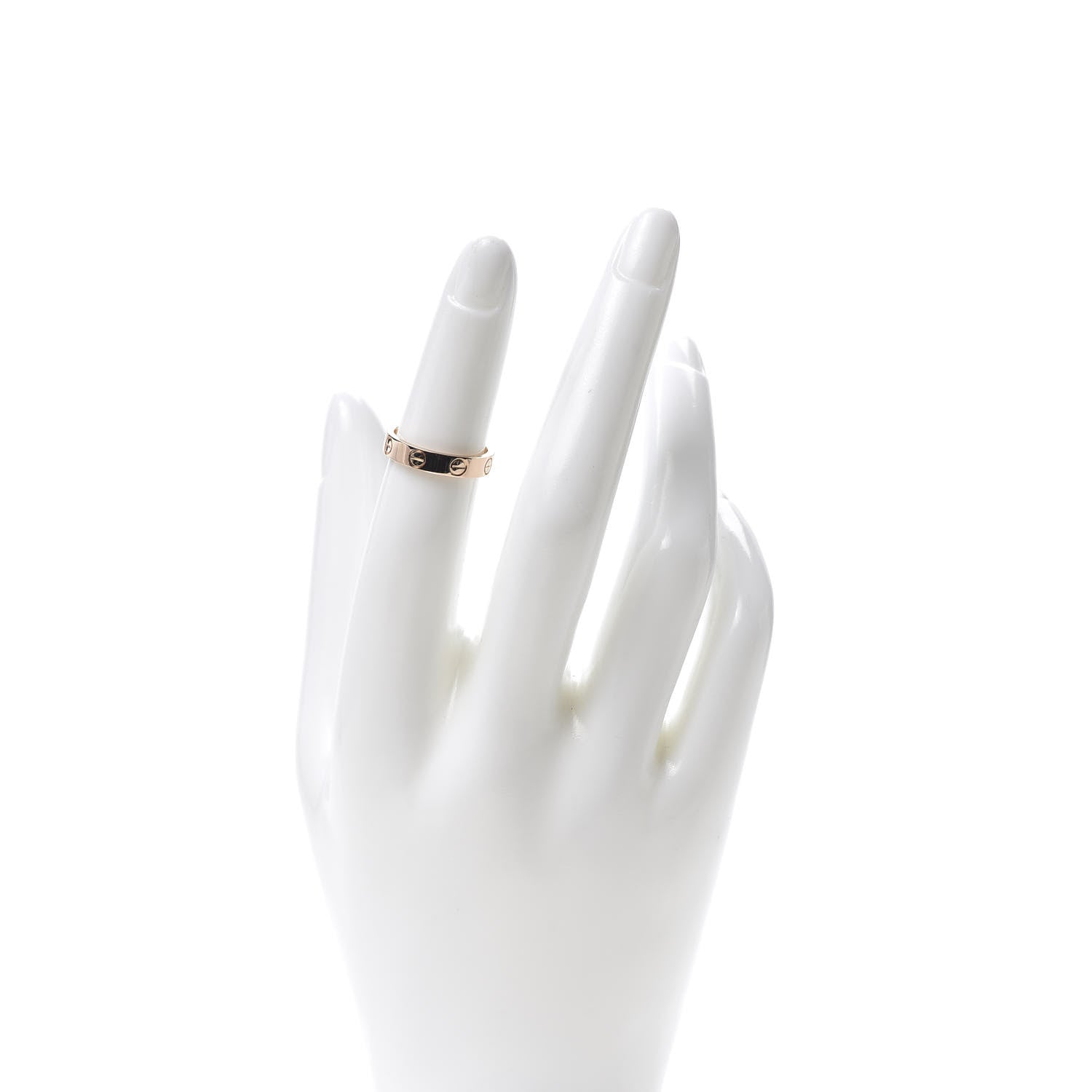 Cartier 18K Pink Gold 3.5mm LOVE Wedding Band Ring 48 4.5 2 of 4