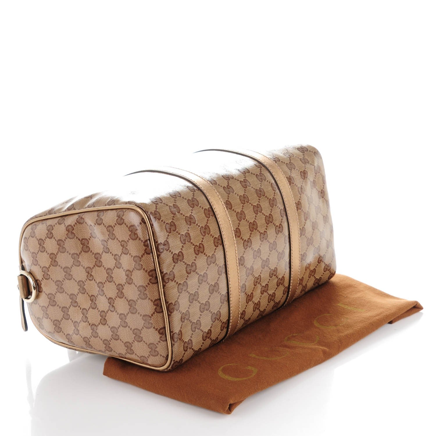 Gucci Crystal Monogram Medium Joy Boston Bronze 4 of 7
