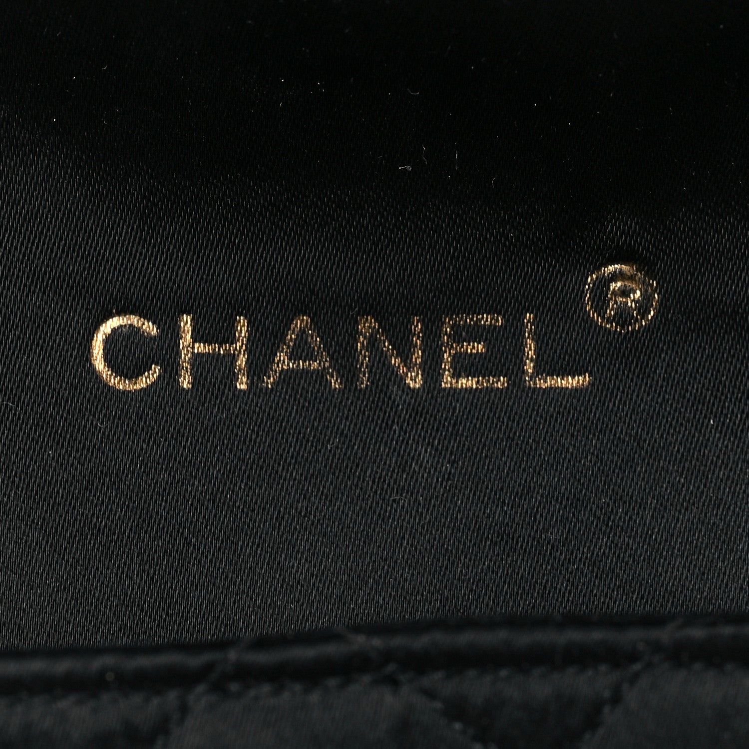 Chanel Satin Quilted Crystal Flap Black 6 of 9