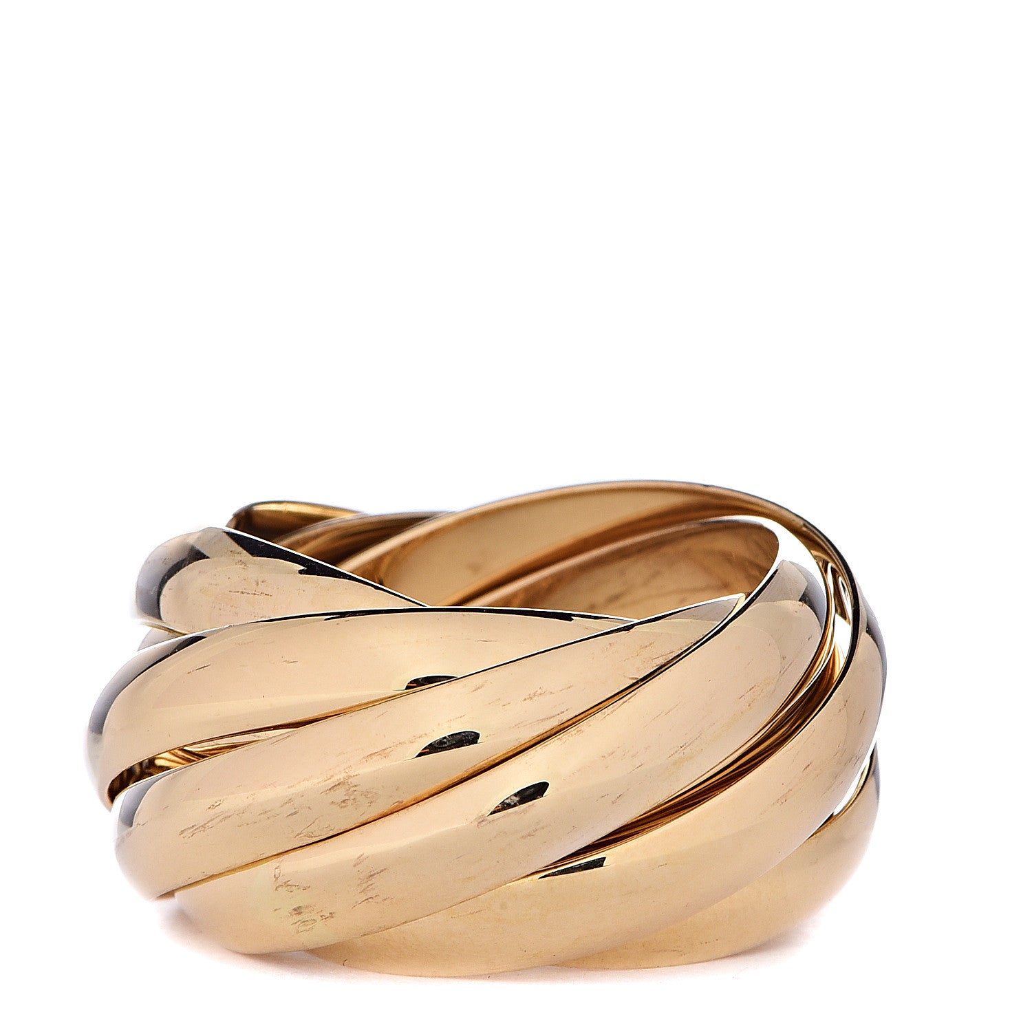 Tiffany 18K Yellow Gold Paloma's Melody Nine-Band Ring 58 8.25 3 of 4