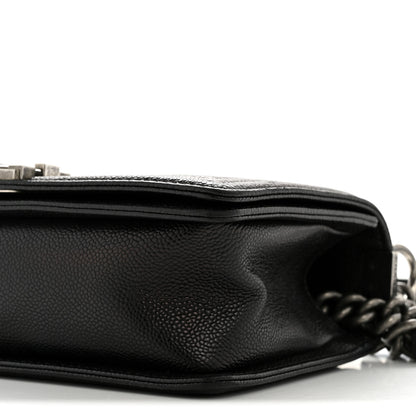 Chanel Caviar Quilted Medium Boy Flap Black 10 of 14