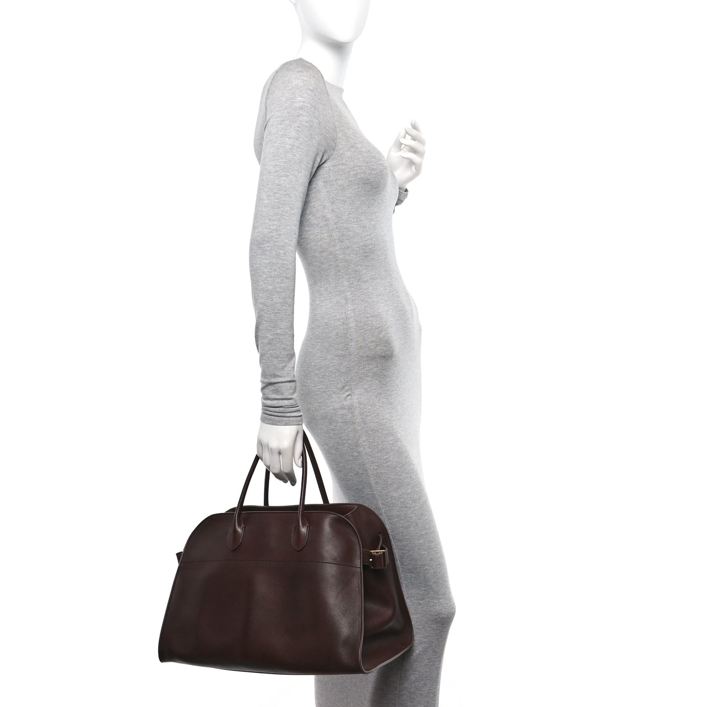 Polished Saddle Calfskin Soft Margaux 15 New Burgundy