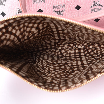 MCM Visetos Medium Anya Shopper Tote Light Pink 7 of 10