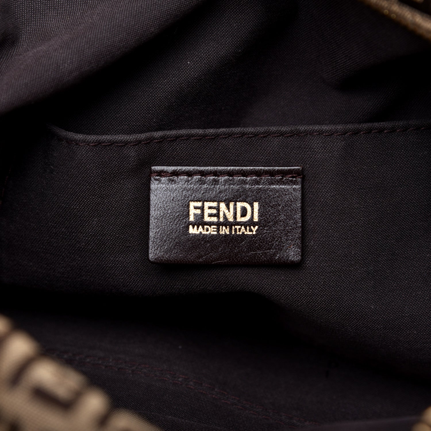 Fendi Zucchino Vitello Boston Mogano Panna Bruciato 8 of 12