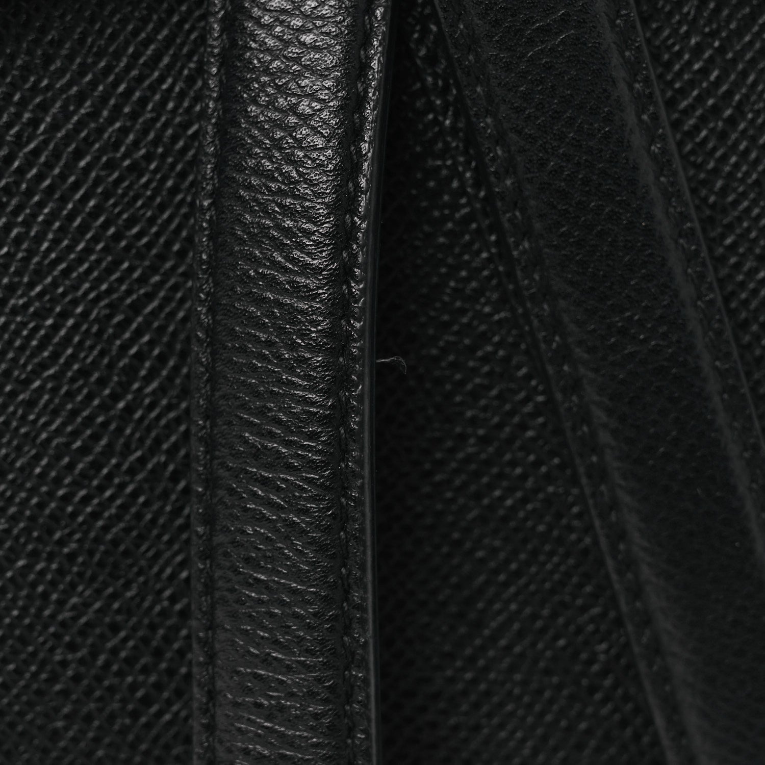 Christian Dior Grained Calfskin Saddle Bag Black 11 of 12