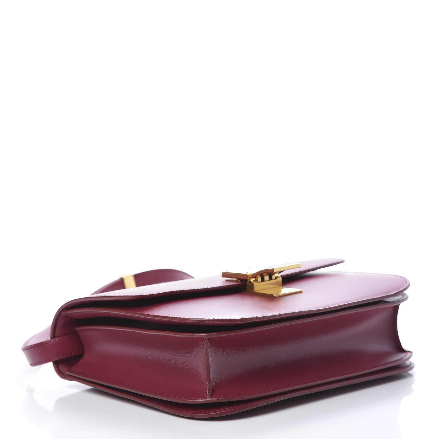 Celine Box Calfskin Medium Classic Box Flap Bag Raspberry 4 of 11