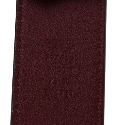 Gucci Moon Calfskin Nickel Double G 40mm Belt 75 30 Strong Red 5 of 7