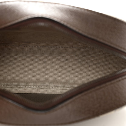 Gucci GG Supreme Monogram Textured Dollar Calfskin Web Ophidia Wristlet Shoulder Bag Beige Ebony New Acero 5 of 10