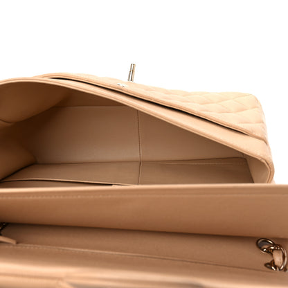 Chanel Caviar Quilted Jumbo Double Flap Beige 5 of 12