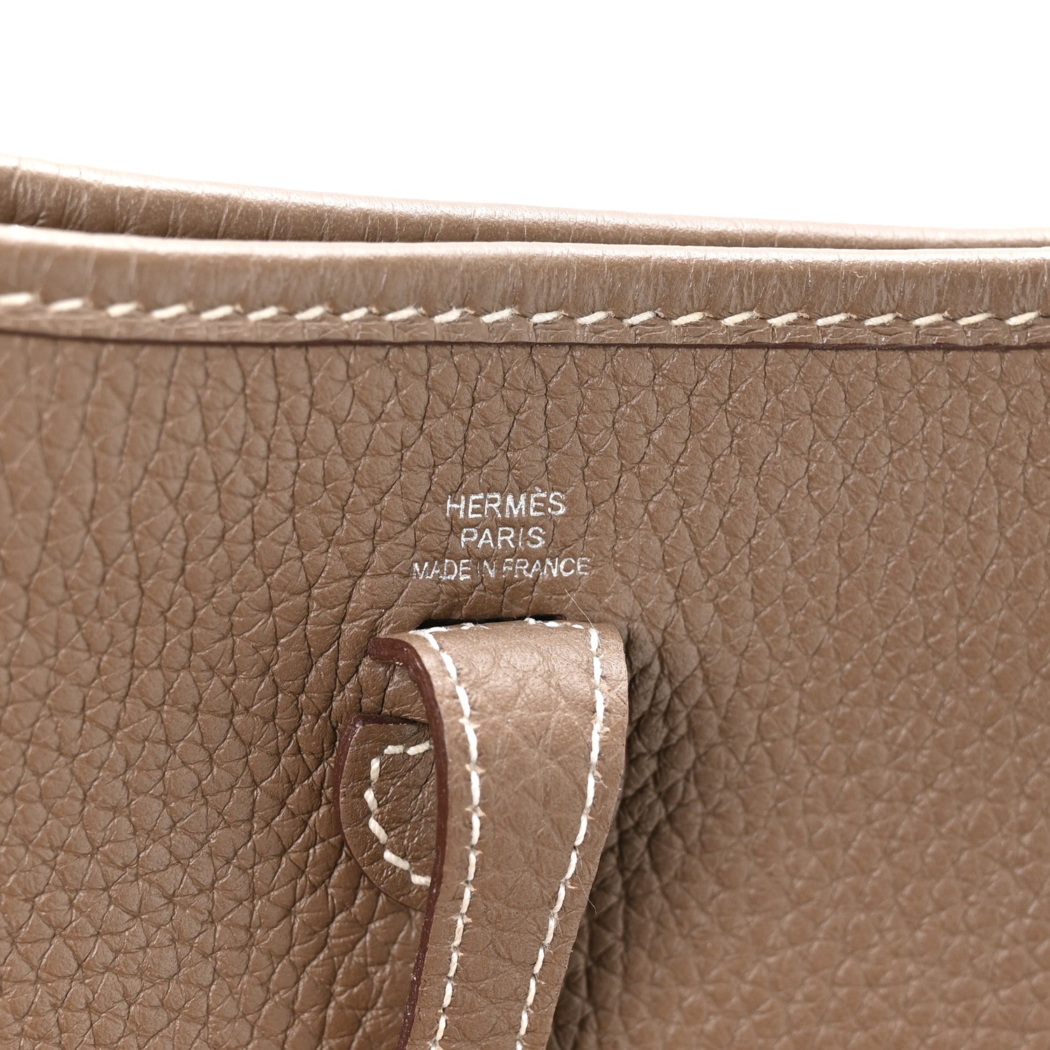 Hermes Taurillon Clemence Amazone Evelyne TPM Etoupe Bleu Indigo 6 of 11