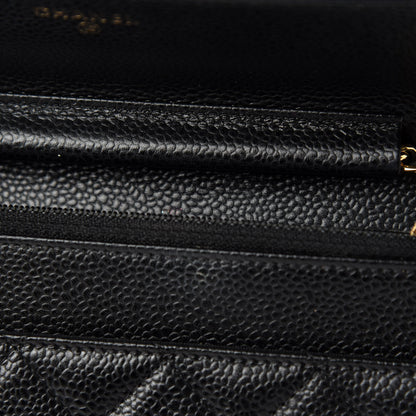 Chanel Caviar Quilted Wallet On Chain WOC Black 9 of 13