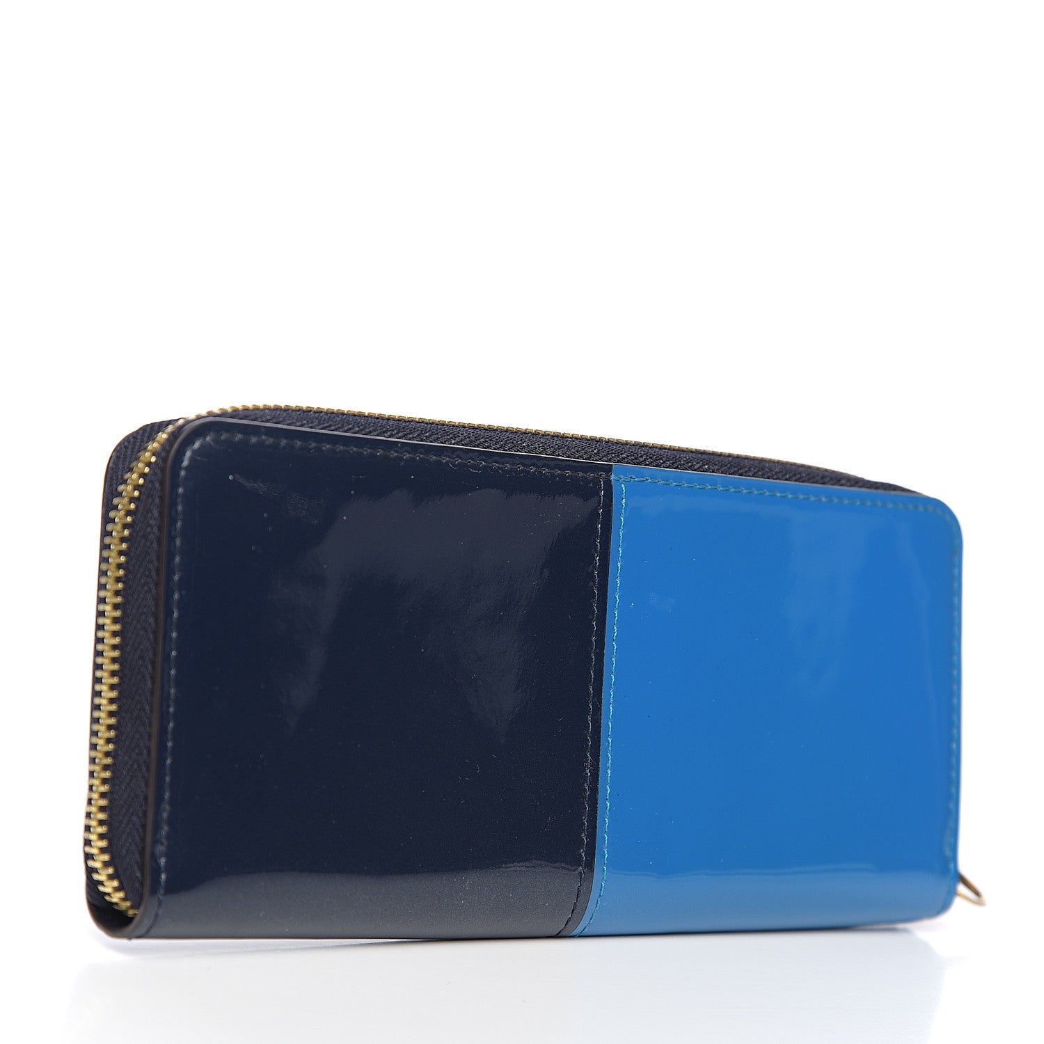 Louis Vuitton Vernis Zippy Wallet Blue 2 of 5