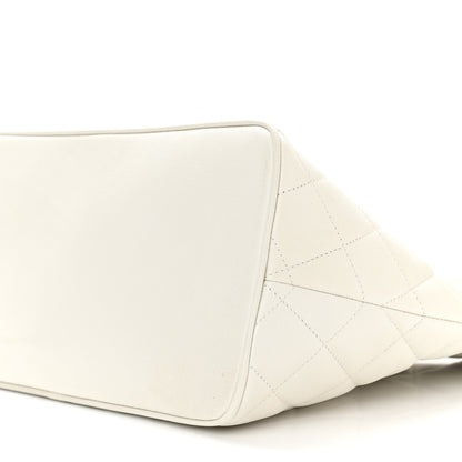 Chanel Caviar Quilted Medallion Tote White 9 of 11