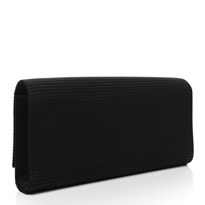 Saint Laurent Satin Monogram Cassandre Clutch Black 3 of 8