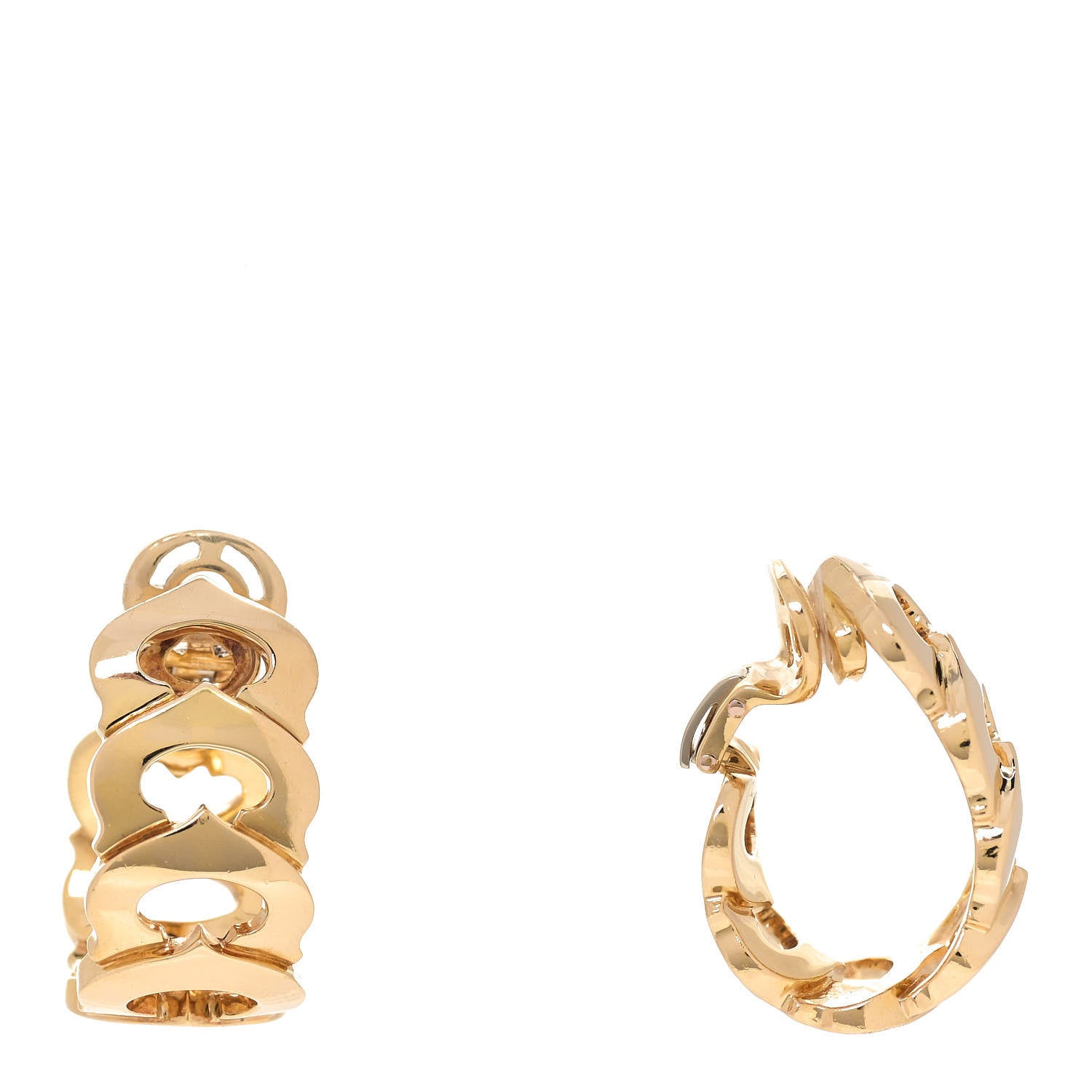 Cartier 18K Yellow Gold C De Cartier Clip-On Earrings 1 of 5