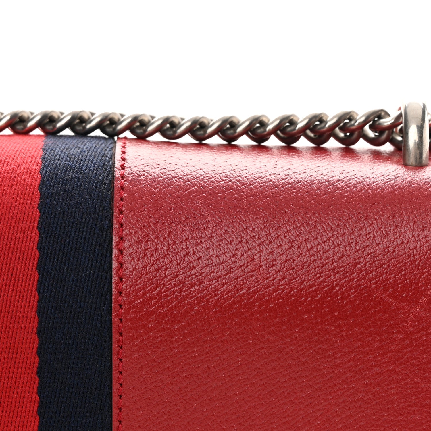 Gucci Calfskin Web Raccoon Embroidered Medium Dionysus Shoulder Bag Red 16 of 16
